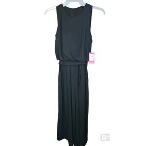 NWT Vince Camuto One Piece Tank Jumper Crop Wide Leg Tie Front Sz 2